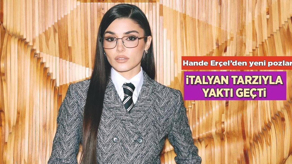 Hande Erçel Milano kombiniyle ortalığı yaktı geçti!