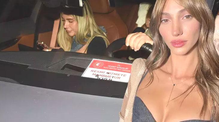 Manken Şevval Şahin’in bindiği araçtaki yazı sahte çıktı! Adli işlem başlatıldı