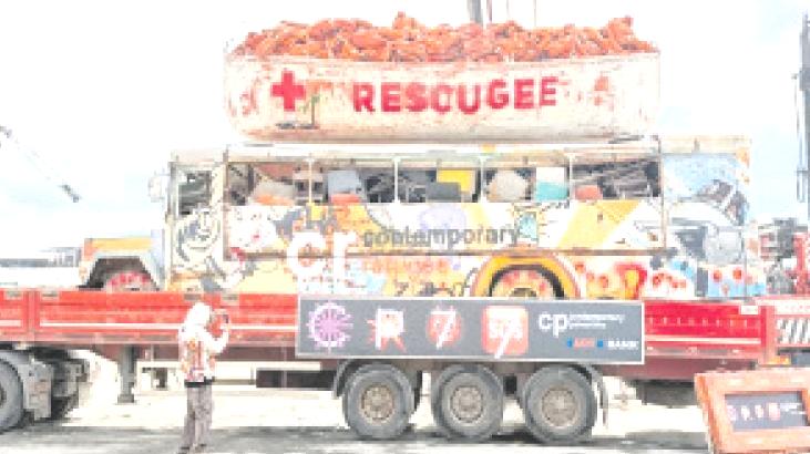 Sanat fuarında Gazze eylemi