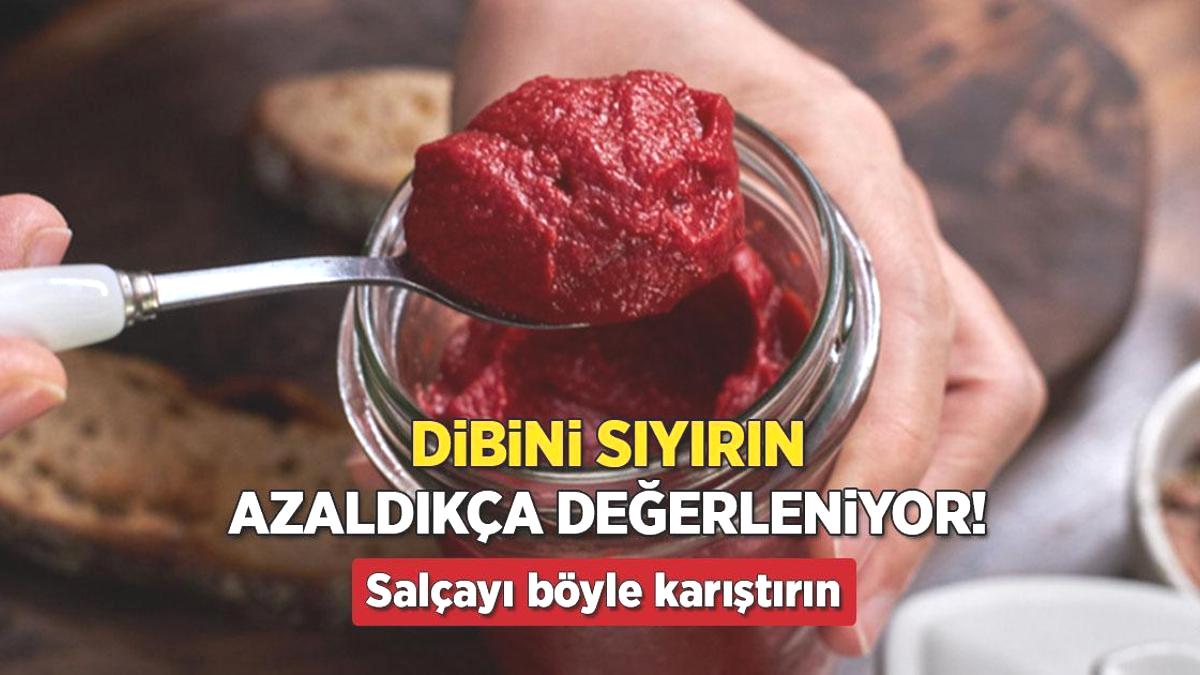 Dibini sıyırdıkça lezzeti katlanıyor! Ustaların salça tüyosu, böyle karıştırmak şartmış