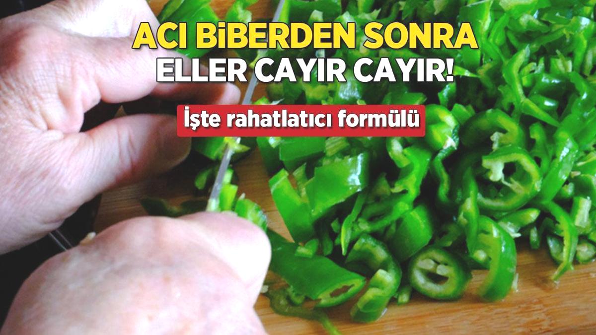 Acı biber sonrası eller cayır cayır yanıyor! İşte rahatlatıcı formülü