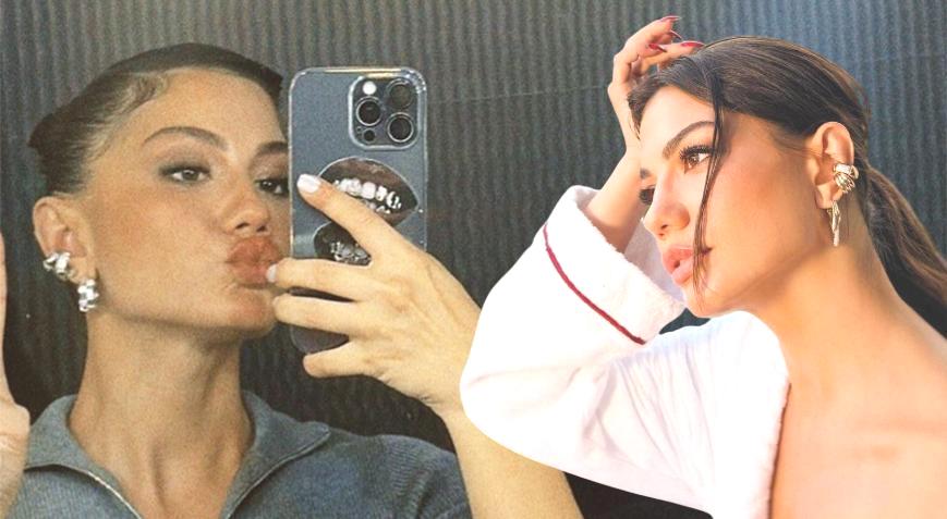 Demet Özdemir’den siyah-beyaz zarafet!