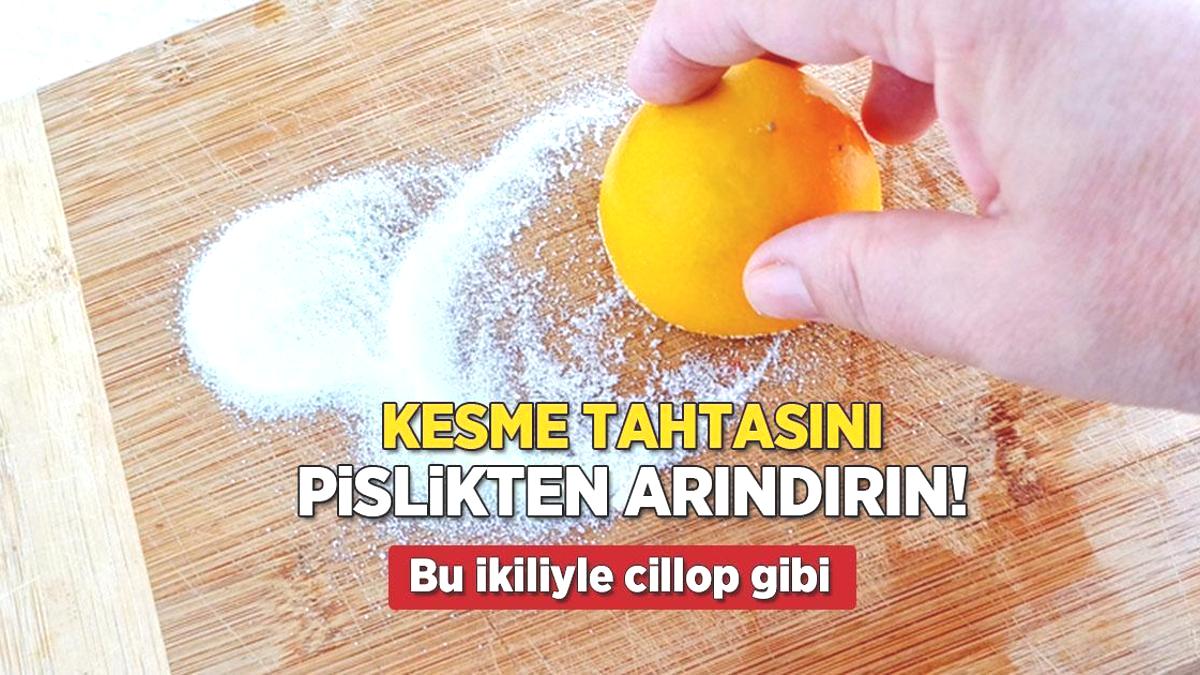 Kesme tahtasını anında temizleyen muhteşem ikili! Aşçılar böyle yapıyor