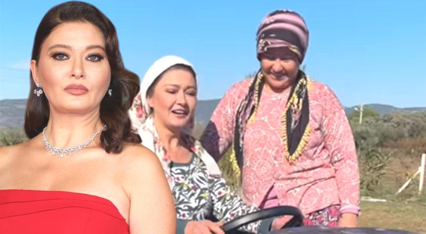 Şehir karmaşasından kaçtı, köye yerleşti! Nurgül Yeşilçay traktör üstünde!