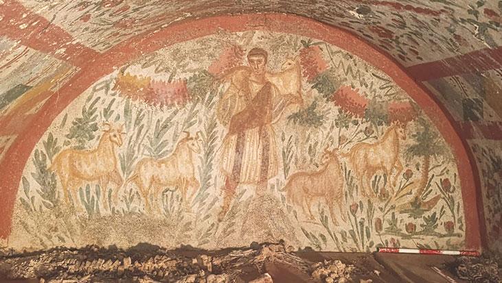 İznik’te tarihi keşif: Anadolu’da bir ilk olabilecek ‘Çoban İsa’ freski gün yüzüne çıktı
