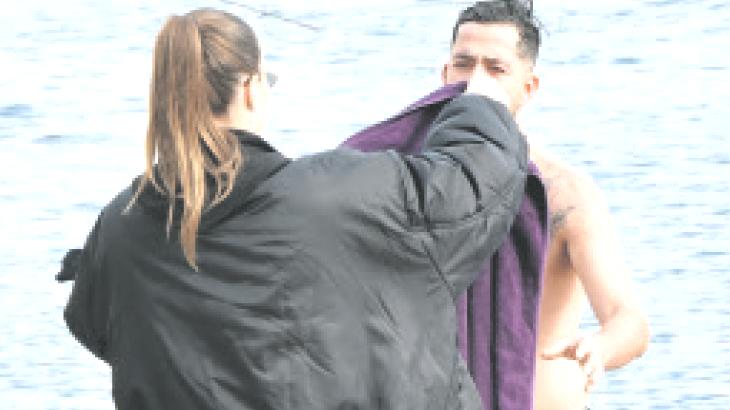 Soğuğa meydan okudu