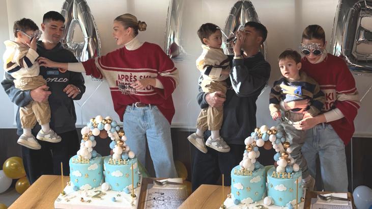 Ayel ve Emir 2 yaşında! İşte doğum günü partisinden kareler