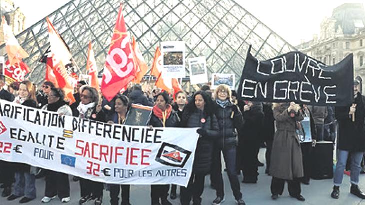 Louvre bir ayda üç kez kapandı