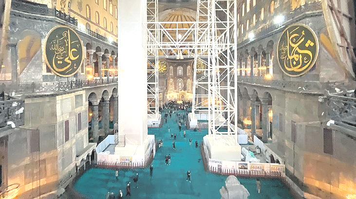 Ayasofya ibadete hazır