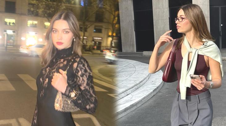 Milano sokaklarında fırtına gibi esti: Afra Saraçoğlu’ndan dikkat çeken kareler!