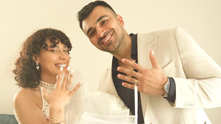 Tuğba Yılmaz’ın mutlu günü! Alperen Sazlı ile evlendi