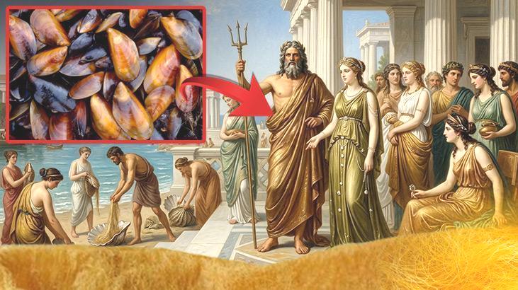 Adı ‘altın’ ama değeri altından fazla! Antik Yunan’da soylular giyiyordu: Midye kabuğundan çıkıyor