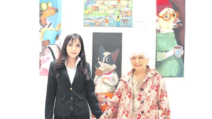 İki nesil bir tuvalde