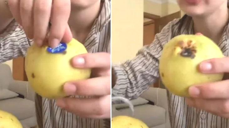 Meyve almadan önce etiketini çıkarın! Bu taktiği uyguluyorlarmış