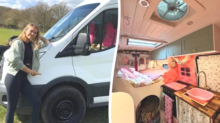 Minibüste yeni bir hayat kurdu! Giderlerini azalttı, aylık kazancını ikiye katladı