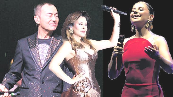 Sahnede bayramlaştılar