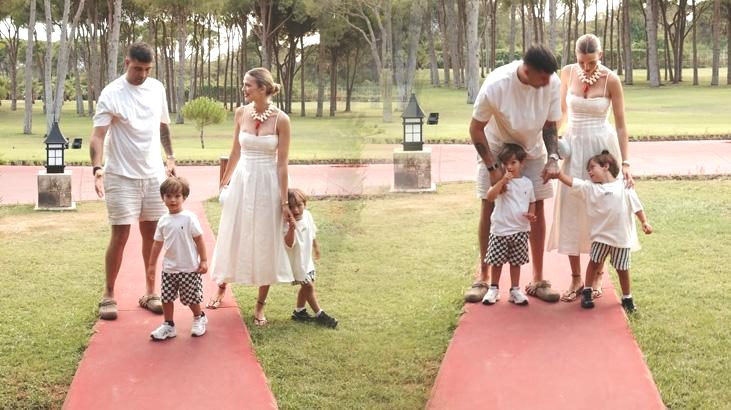 İdo Tatlıses ve Yasemin Şefkatli çiftinden mutlu aile tablosu